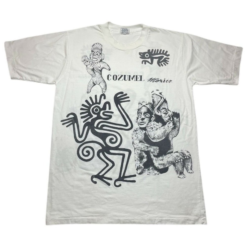 Vintage 90’s Cozumel Mexico Art t shirt Single Stitched Size XXL